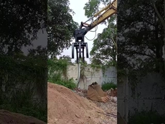 GuangLin graafmachine met steen / hout grijper