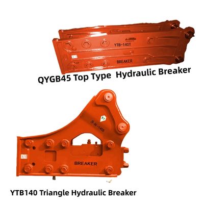 YTB140 Toptype / Driehoekige Hydraulische Breaker 140 Chisel voor graafmachine van 19-26 ton