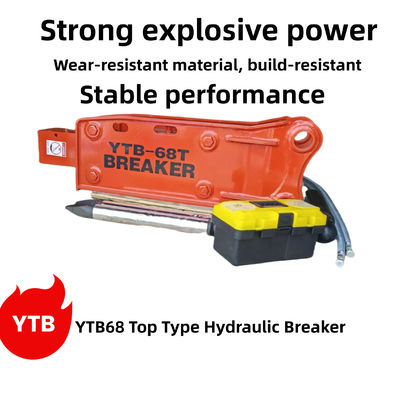 YTB68 Top Type Hydraulische Breaker Hammer 68 Chisel Suit 4-8 Tons Graafmachine