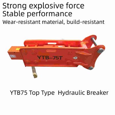 75 Chisel top type hydraulische breaker slijtvast YTB75 voor 6-8 ton graafmachine