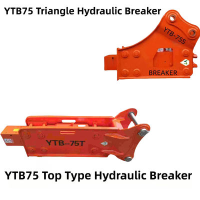 YTB75 Top Type / Driehoek Hydraulische Breaker 75 Chisel voor 6-8 ton graafmachine