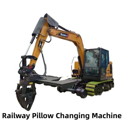 Op maat gemaakte spoorwegsleeper wisselmachine aangepaste graafmachine